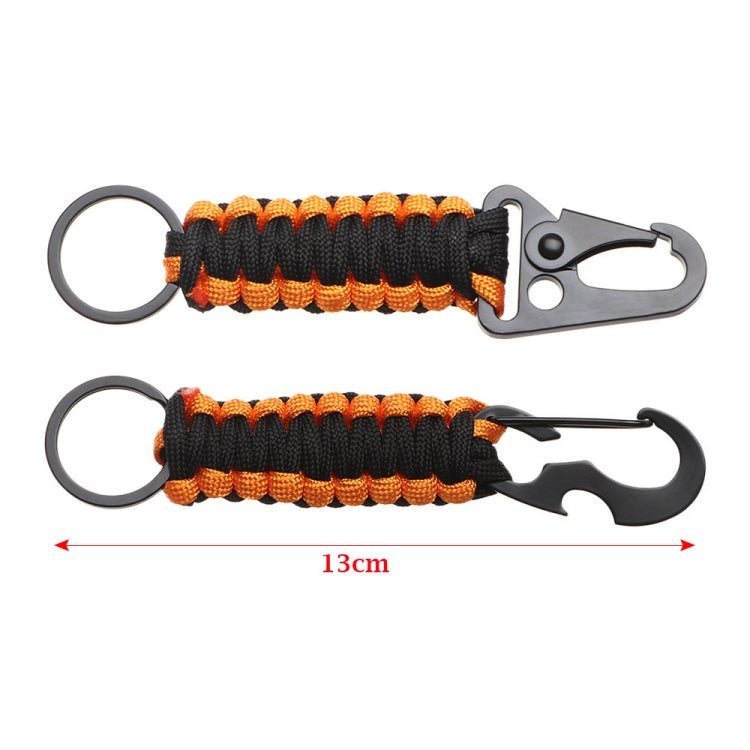 2pcs Outdoor Climbing Eagle Beak Buckle Umbrella Rope Hand-Woven Key Hanging Buckle