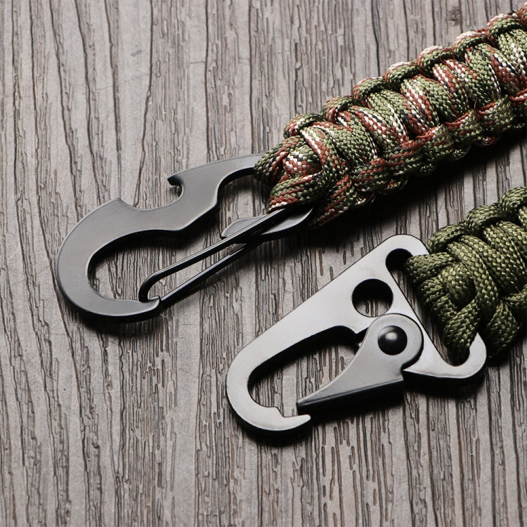 2pcs Outdoor Climbing Eagle Beak Buckle Umbrella Rope Hand-Woven Key Hanging Buckle