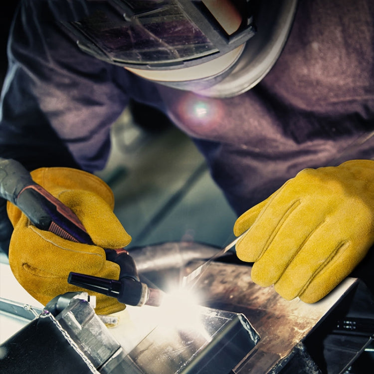 A2421 Cowhide High Temperature Welding Gloves Insulated Aluminum Foil Anti-Heat Gloves