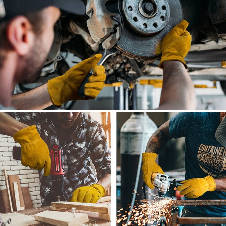 A2421 Cowhide High Temperature Welding Gloves Insulated Aluminum Foil Anti-Heat Gloves