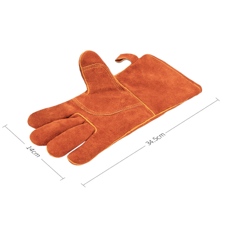 Cowhide High Temperature Resistant Welding Flame Retardant Anti-slip Insulation Gloves
