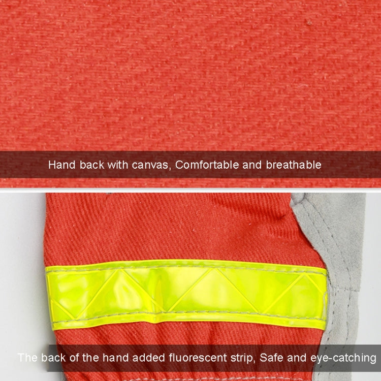 Cowhide Firefighting Gloves Gardening Protection Labor Welding Gloves