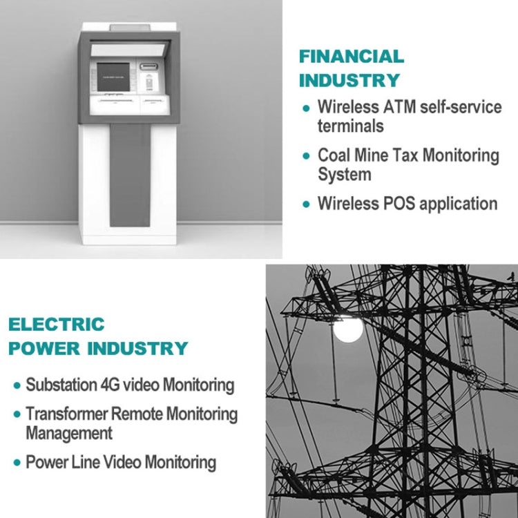 4G LTE Router CPE Outdoor Waterproof Mobile Router Triple Network, EU Plug