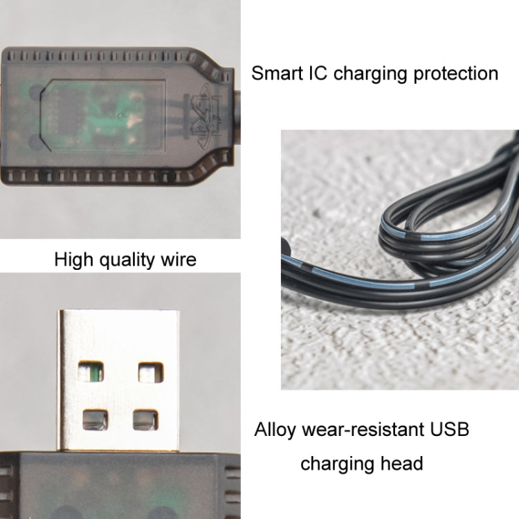7.4V Smart Chip Protection USB Plug Lithium Battery Charging Cable