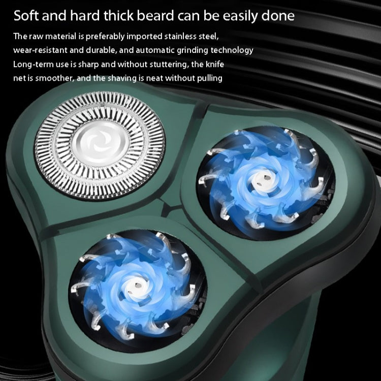 Smart Electric Shaver LCD Digital Display Three-head USB Rechargeable Floating Razor