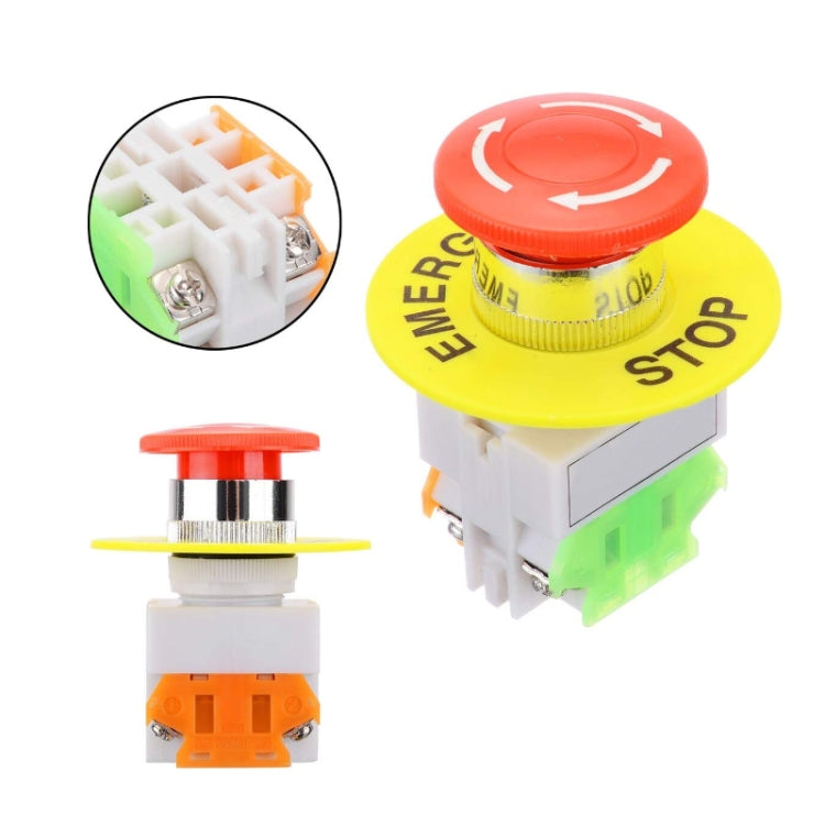 2pcs LAY37-11ZS Elevator Emergency Stop Mushroom Head Button