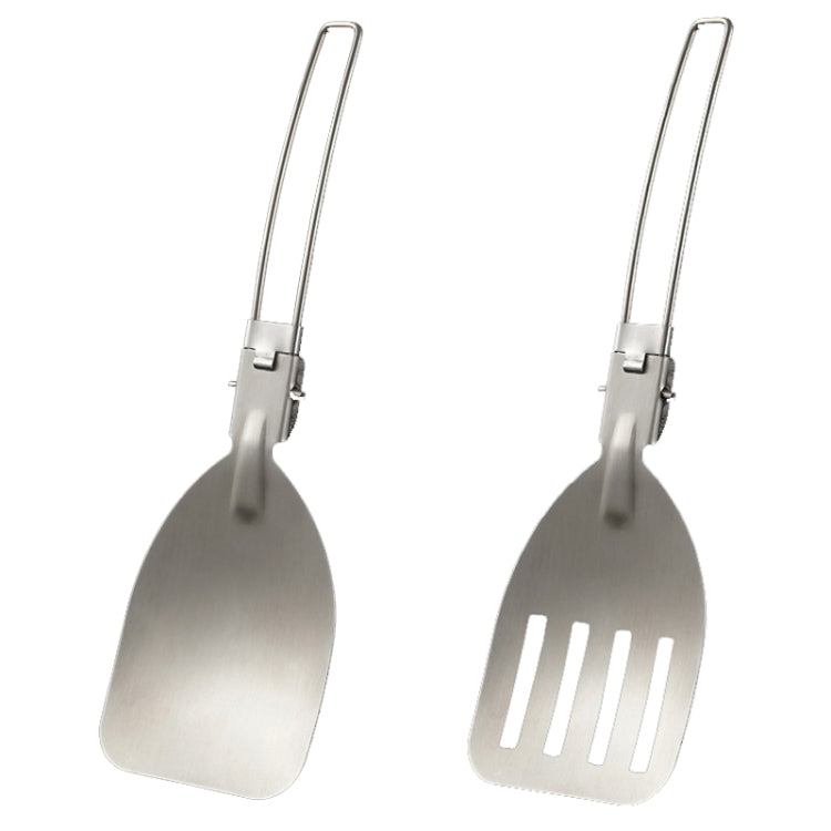 304 Stainless Steel Folding Frying Spatula Outdoor Camping Portable Tableware