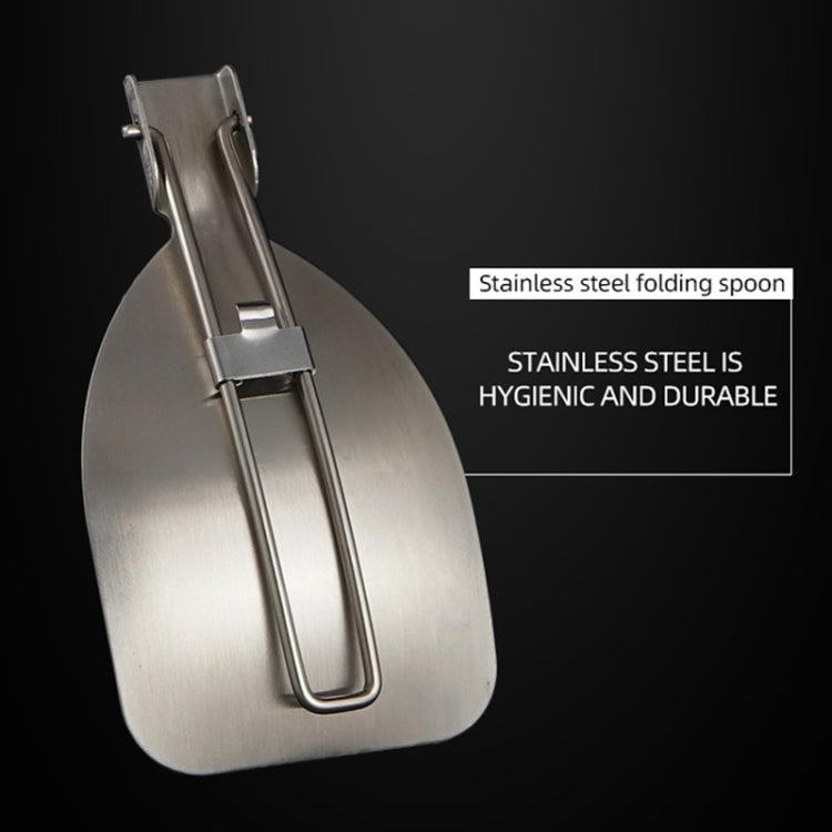 304 Stainless Steel Folding Frying Spatula Outdoor Camping Portable Tableware