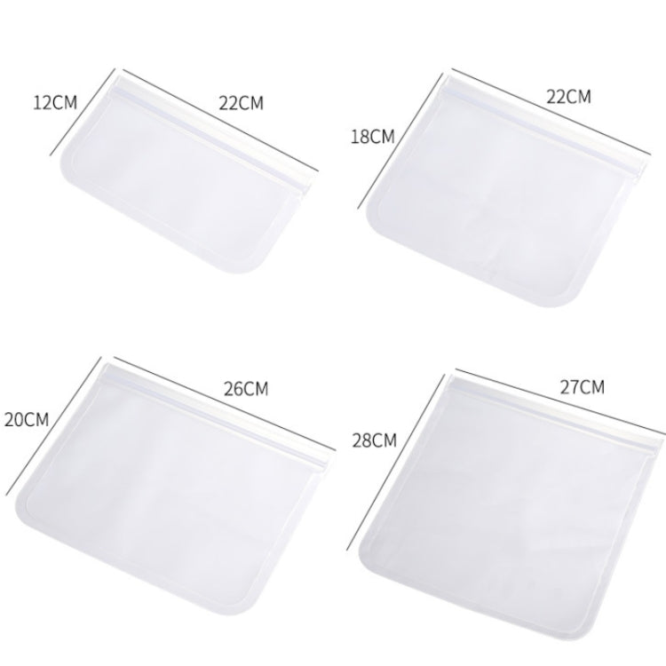 10pcs EVA Refrigerator Reusable Food Airtight Peservation Bag, Size:
