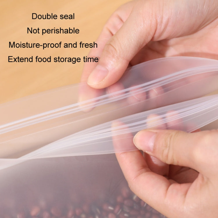 10pcs EVA Refrigerator Reusable Food Airtight Peservation Bag, Size: