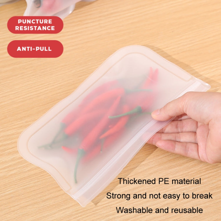 10pcs EVA Refrigerator Reusable Food Airtight Peservation Bag, Size: