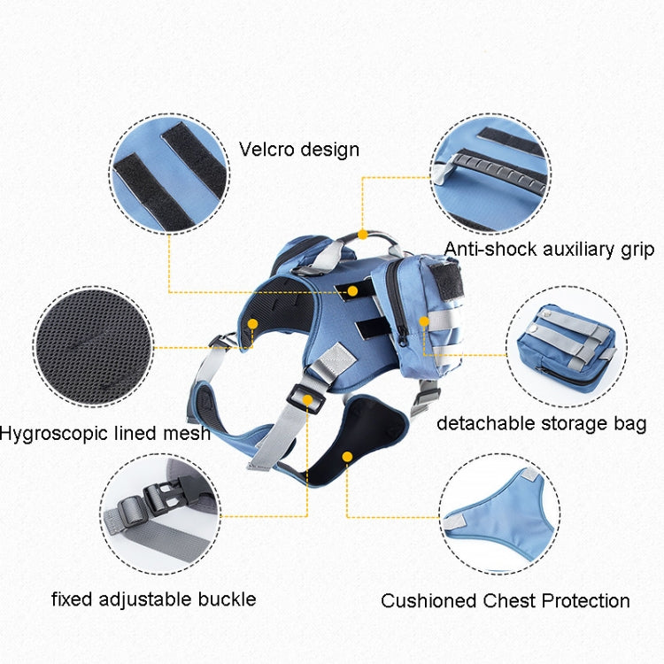Dog Explosion-proof Chest Strap With Detachable Combination Backpack