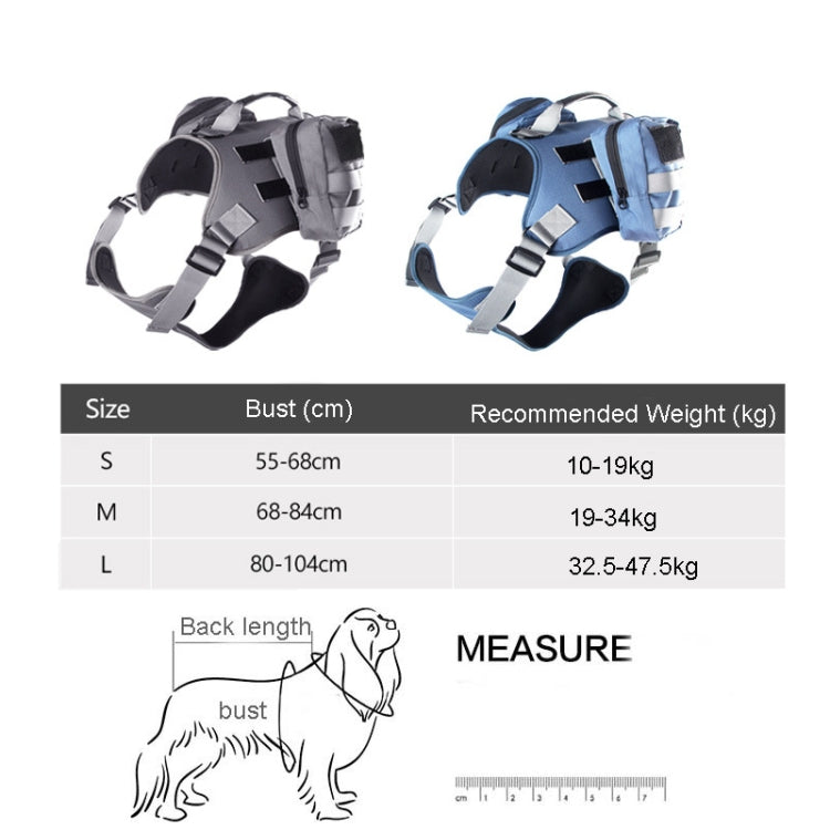 Dog Explosion-proof Chest Strap With Detachable Combination Backpack