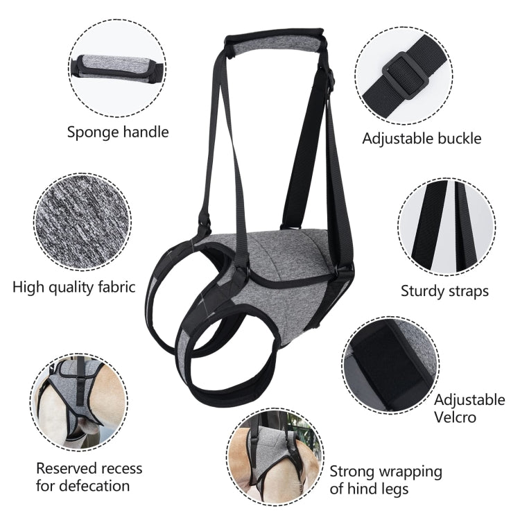 Dog Hind Leg Auxiliary Strap Decompression Auxiliary Travel Belt For Elderly and Injured Dog