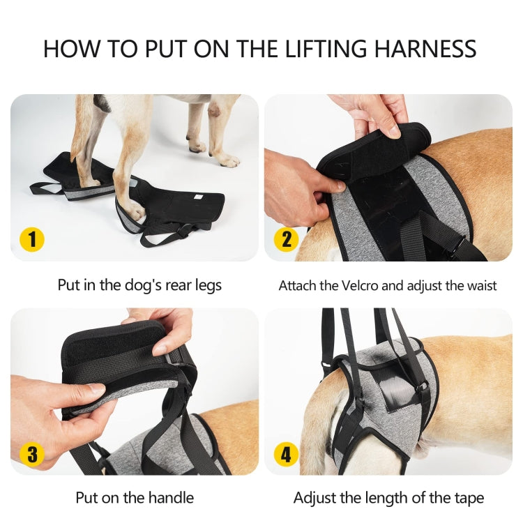 Dog Hind Leg Auxiliary Strap Decompression Auxiliary Travel Belt For Elderly and Injured Dog