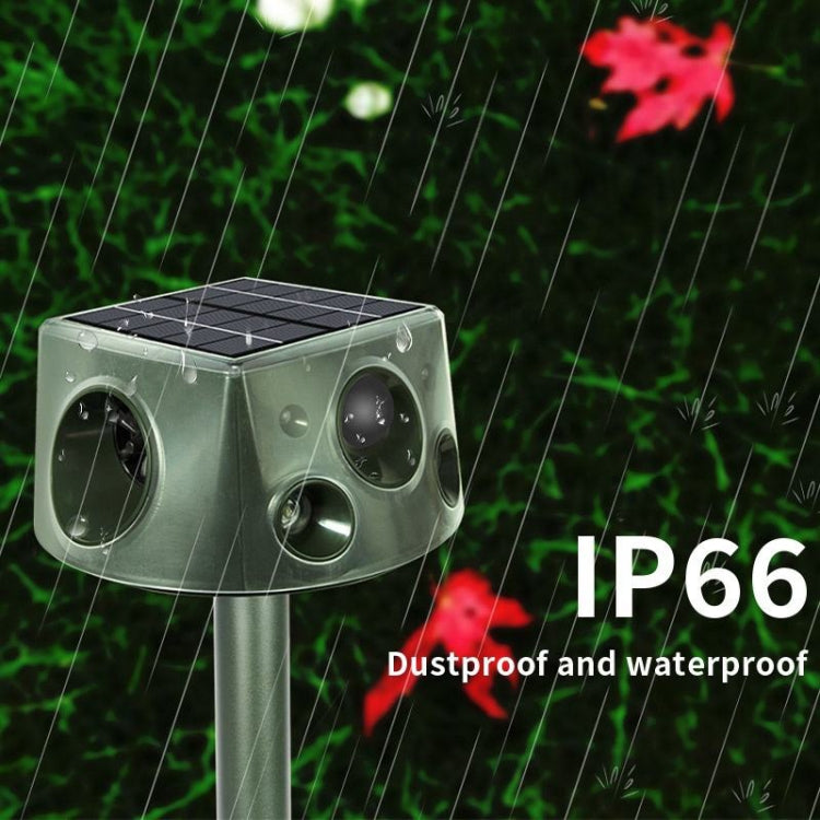 SK031 Four-Sided Solar Animal Repeller Bird Repeller Ultrasonic Rat Repeller