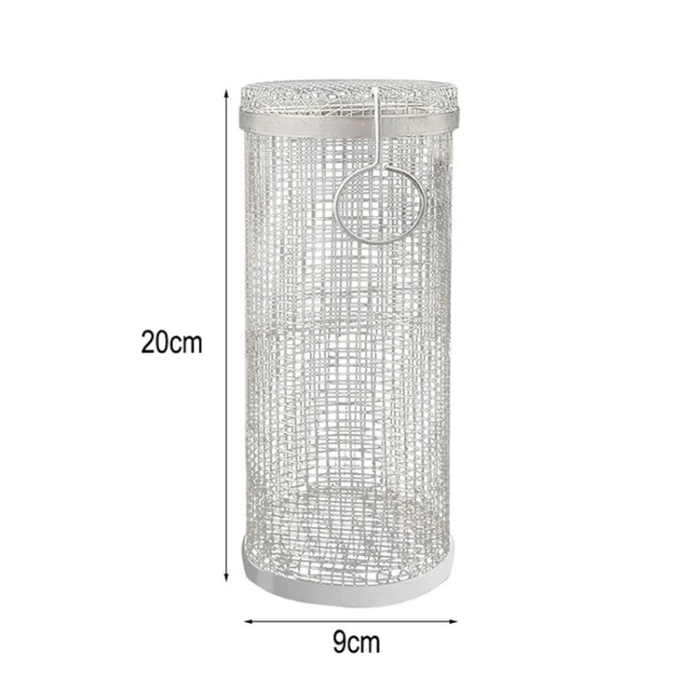 Outdoor Stainless Steel Barbecue Cage BBQ Round Mesh Tube