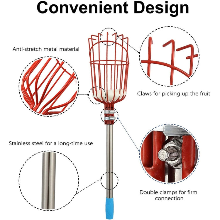 Stainless Steel Aerial Fruit Picker Fruit Picking Tools