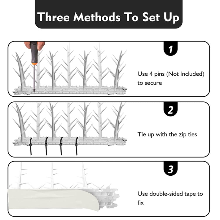Plastic Anti-bird Thorn Anti-theft Anti-cat Thorn Electric Tree Branch Bird Repellent Thorn