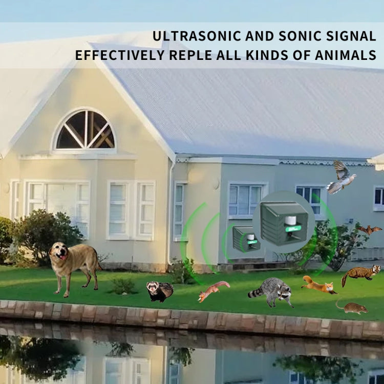 SK131 Garden Outdoor Ultrasonic Rat Repeller Snake Repelle Farm Animal Driving Device