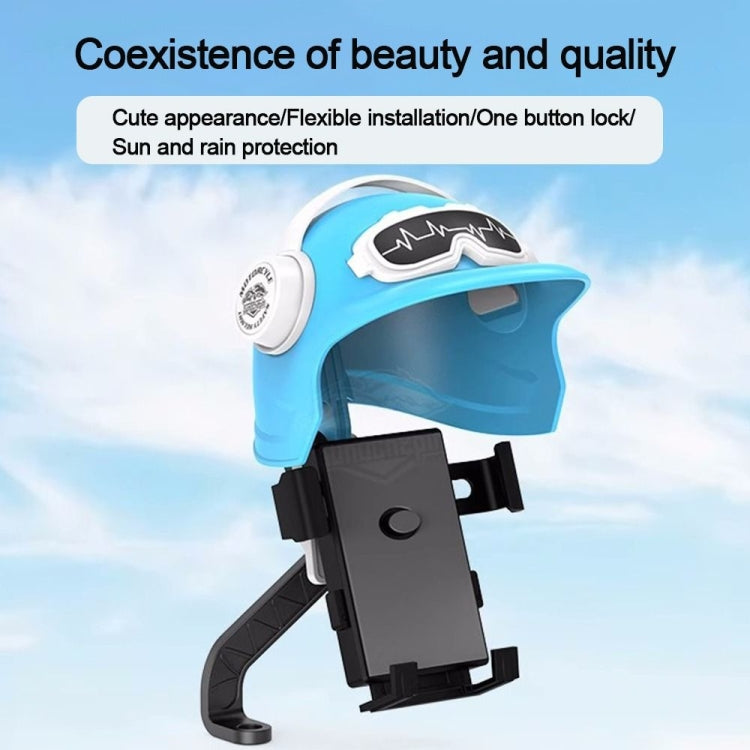 Small Helmet Sunscreen Phone Stand Bracket Motorcycle Mobile Phone Holder,Spec: