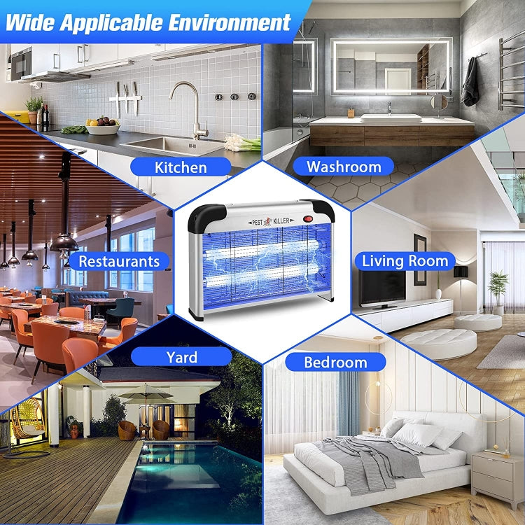 SK611 Indoor Household 20W Electric Shock Mosquito Killer Lamp High Voltage Hotel Fly Killer Lamp