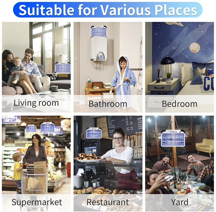 SK611 Indoor Household 20W Electric Shock Mosquito Killer Lamp High Voltage Hotel Fly Killer Lamp