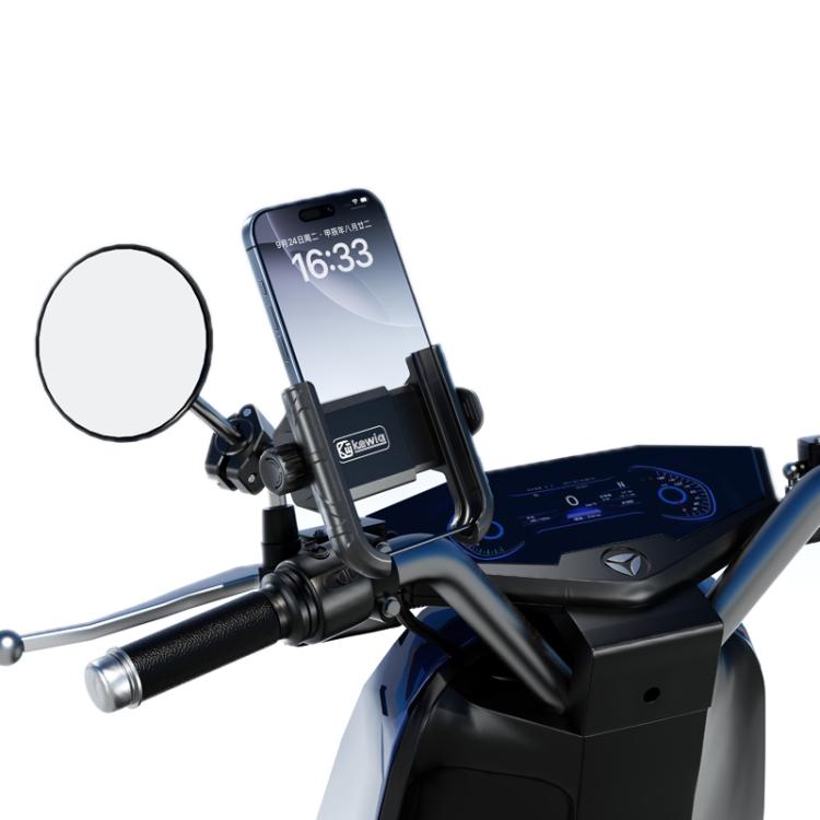 Kewig Motorcycle Bicycle Non-Blocking Mobile Phone Camera Navigation Bracket