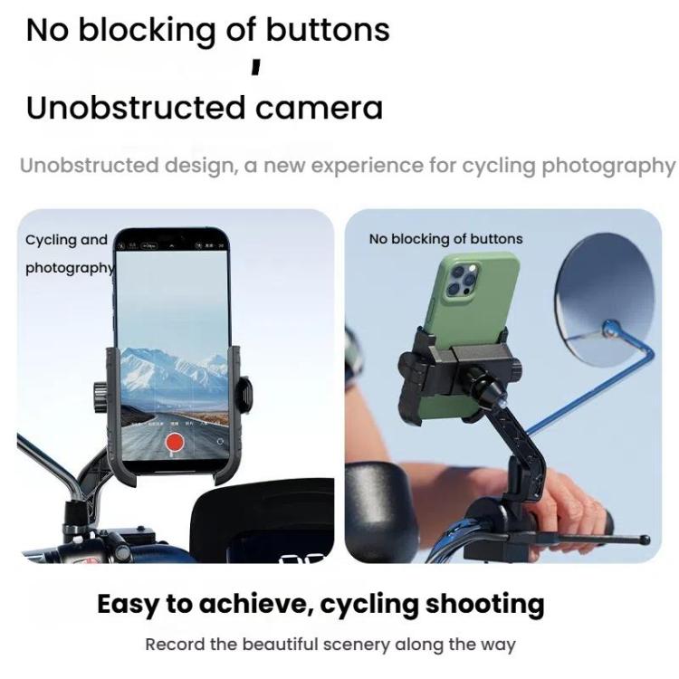 Kewig Motorcycle Bicycle Non-Blocking Mobile Phone Camera Navigation Bracket