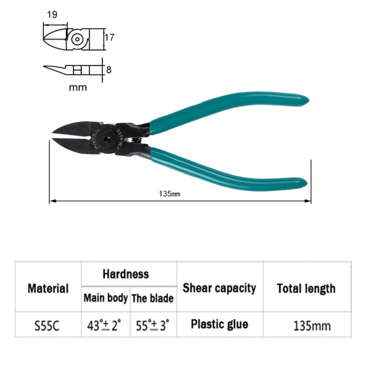 ProsKit PM-805E Thin Knife Water Nose Pliers 5 Inch Angled Nose Pliers