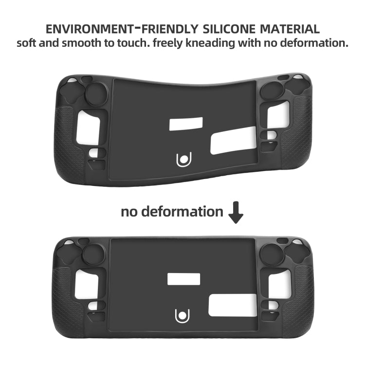 For Steam Deck Hifylux ST-PF14 Game Console Silicone Case Anti-scratch Non-slip Handheld Case Lanyard