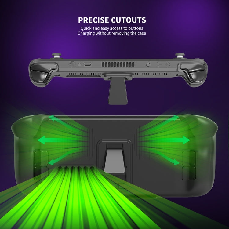 For Steam Deck JYS-SD012 Game Console All-inclusive Protective Case + Detachable Cover Set with Bracket