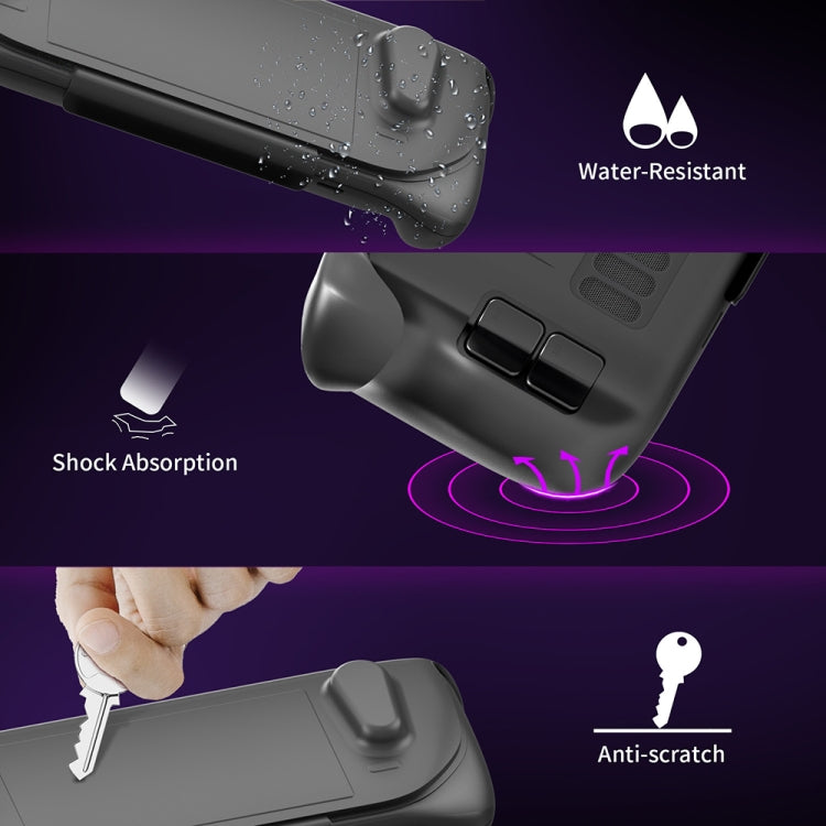 For Steam Deck JYS-SD012 Game Console All-inclusive Protective Case + Detachable Cover Set with Bracket