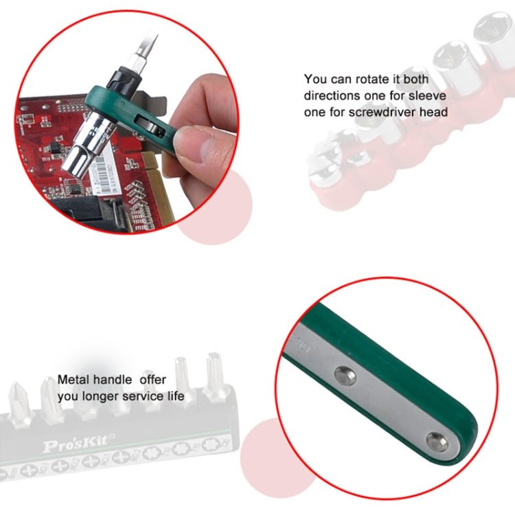 16 In 1 Socket Driver Head Ratchet Wrench Set