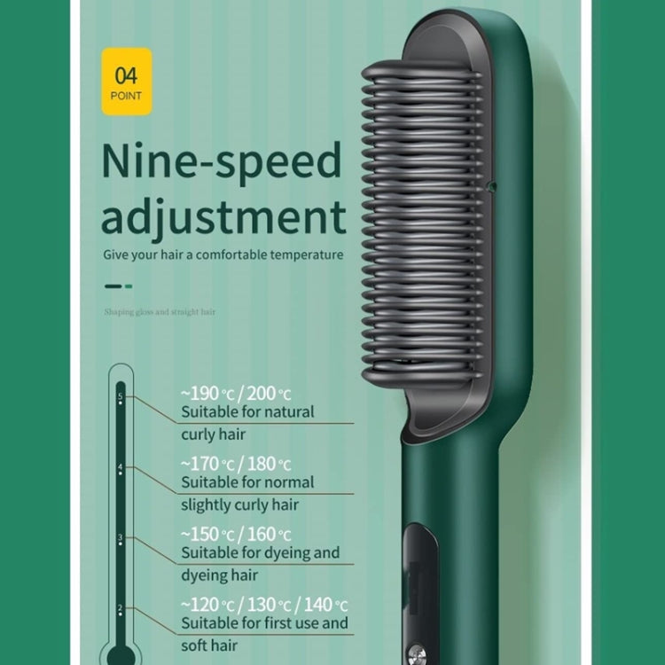 2 In 1 Hair Straightener Brush And Curler Negative Ion Hair Straightener Styling Comb