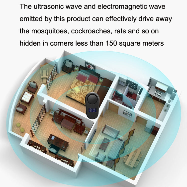 High Power Display Ultrasonic Mouse Repellent Mosquito Repellent Home Intelligent Insect Repellent