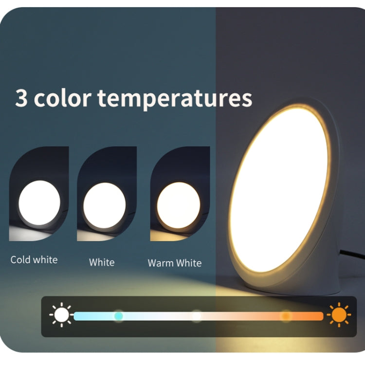 JSK-SL02 LED SAD Touch Timing Stepless Dimming Therapy Mood Desk Lamp Simulate Natural Light