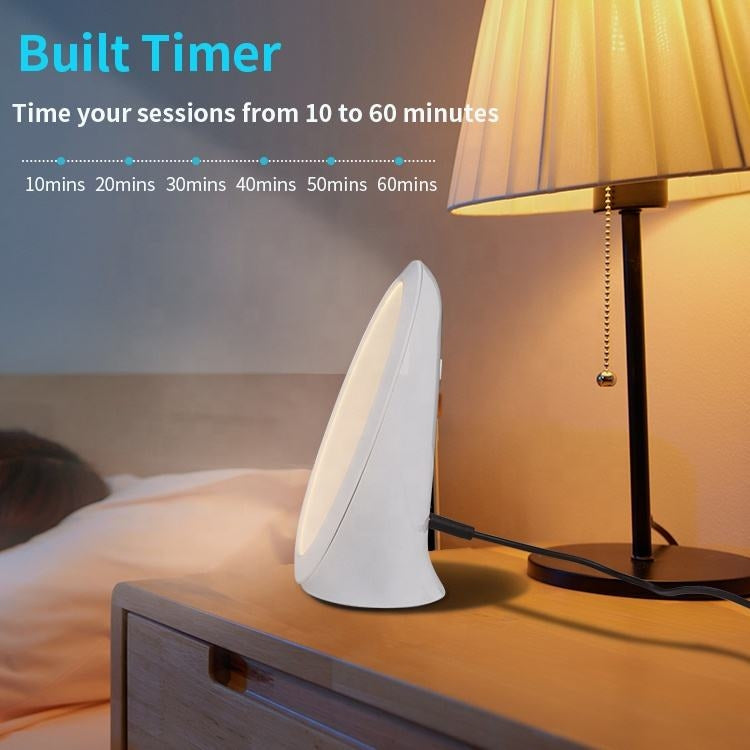 JSK-SL02 LED SAD Touch Timing Stepless Dimming Therapy Mood Desk Lamp Simulate Natural Light