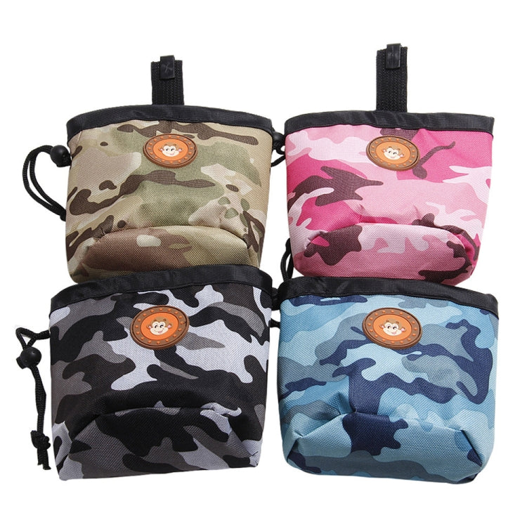 Multifunctional Pet Training Camouflage Snacks Bag Portable Dog Walking Belt Bag