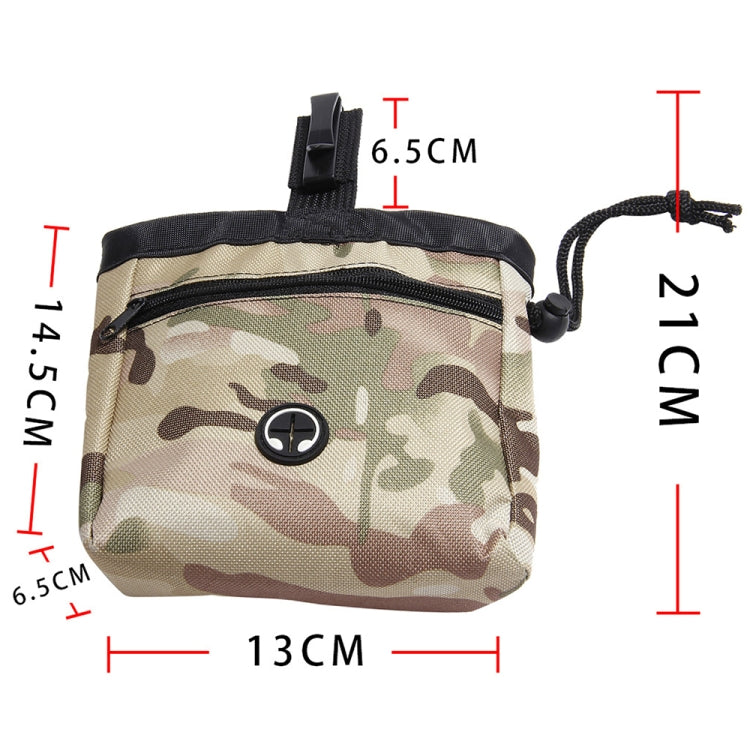 Multifunctional Pet Training Camouflage Snacks Bag Portable Dog Walking Belt Bag