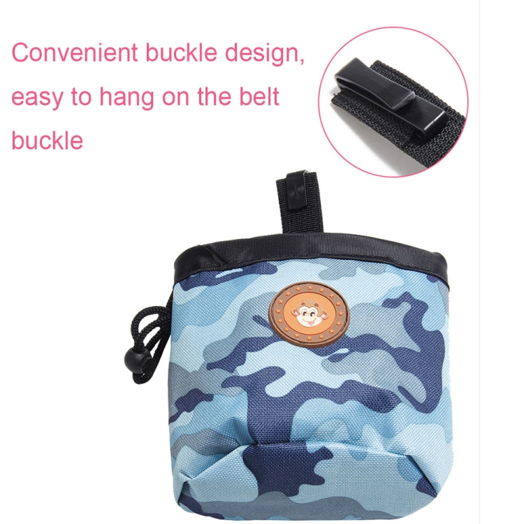 Multifunctional Pet Training Camouflage Snacks Bag Portable Dog Walking Belt Bag