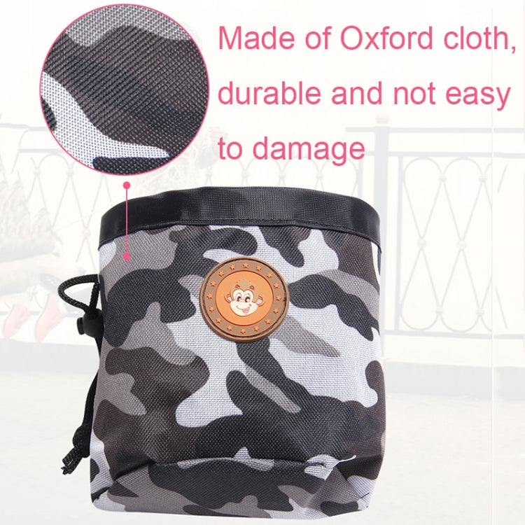 Multifunctional Pet Training Camouflage Snacks Bag Portable Dog Walking Belt Bag