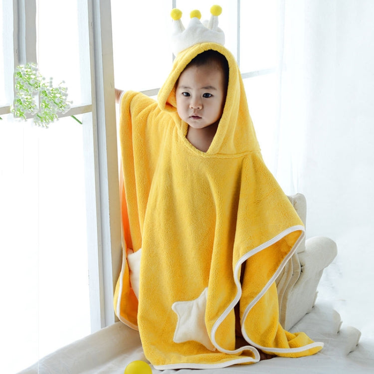 Kids Bath Towel Thickened High Density Coral Fleece Hooded Cloak Water Absorbent Cape