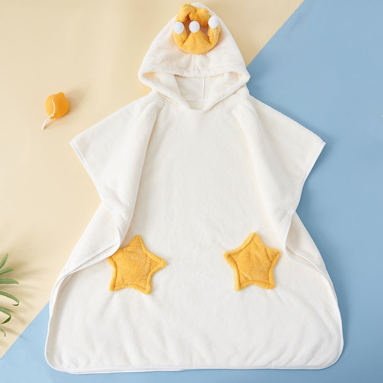 Kids Bath Towel Thickened High Density Coral Fleece Hooded Cloak Water Absorbent Cape