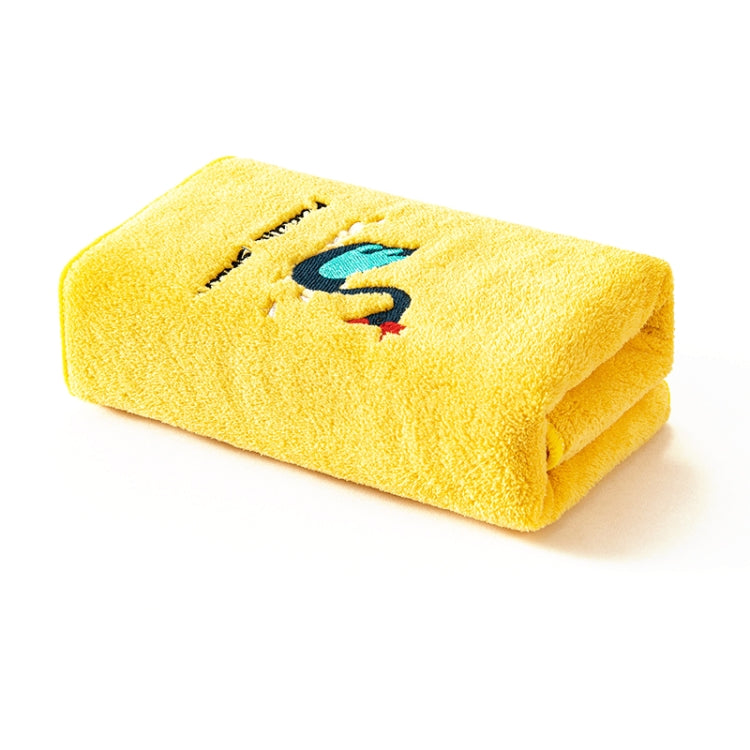Coral Fleece Cartoon Embroidery Towel Kid Household Thickened Soft Absorbent Towel