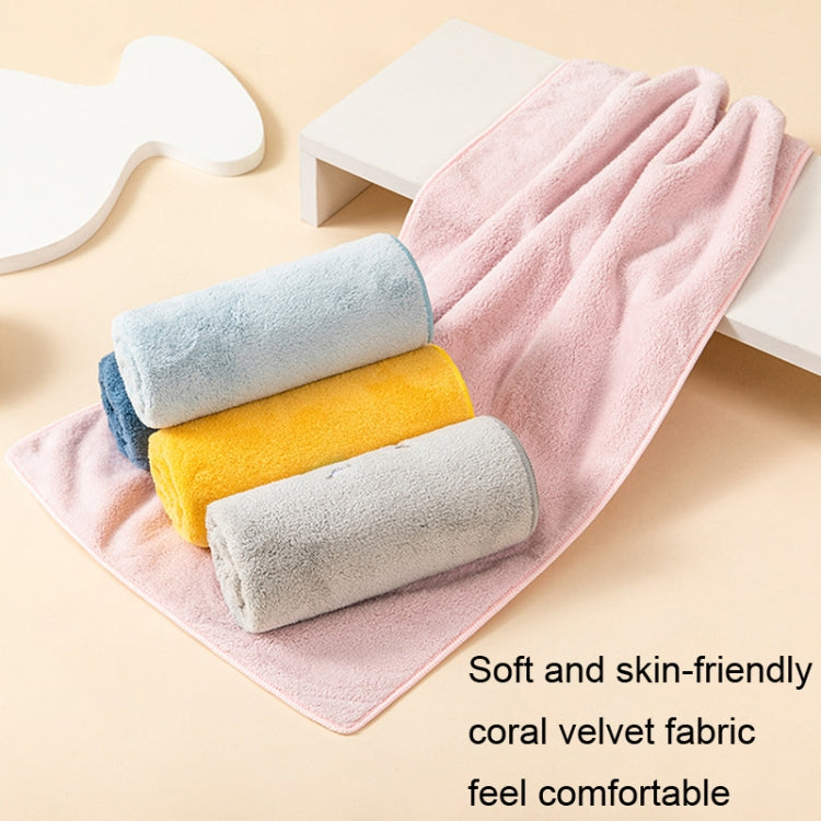 Coral Fleece Cartoon Embroidery Towel Kid Household Thickened Soft Absorbent Towel