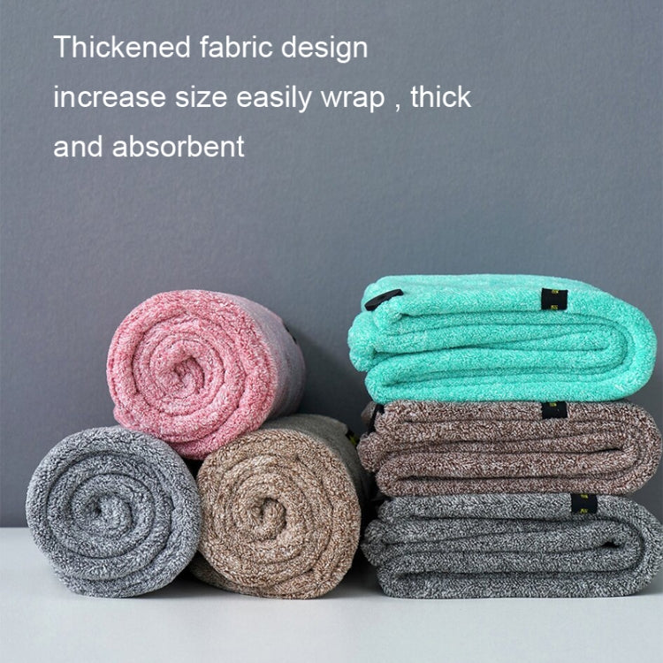 Coral Velvet Quick Dry Absorbent Hair Dryer Hat Plus Thicken Shower Cap Hotel Household Wrap Head Towel