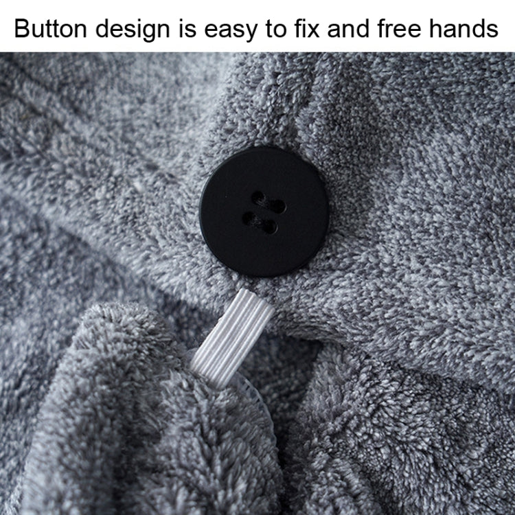 Coral Velvet Quick Dry Absorbent Hair Dryer Hat Plus Thicken Shower Cap Hotel Household Wrap Head Towel