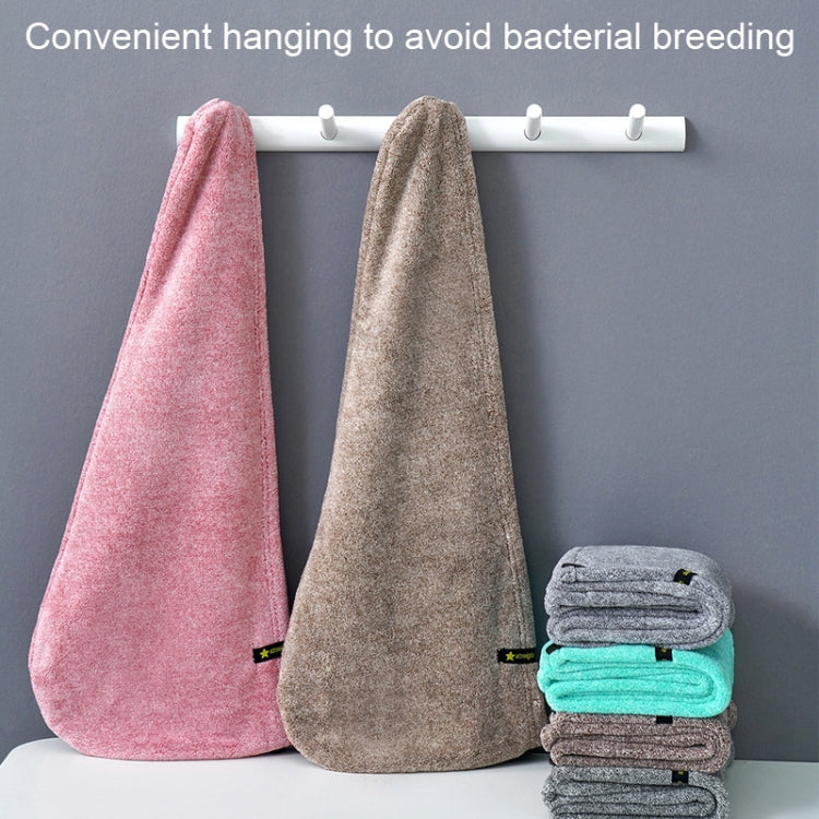 Coral Velvet Quick Dry Absorbent Hair Dryer Hat Plus Thicken Shower Cap Hotel Household Wrap Head Towel