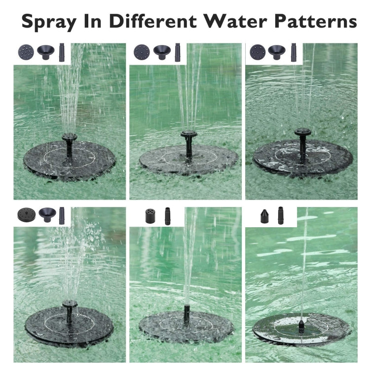 Solar Water Fountain Pool Outdoor Bird Bath Solar Powered Fountain Floating Water